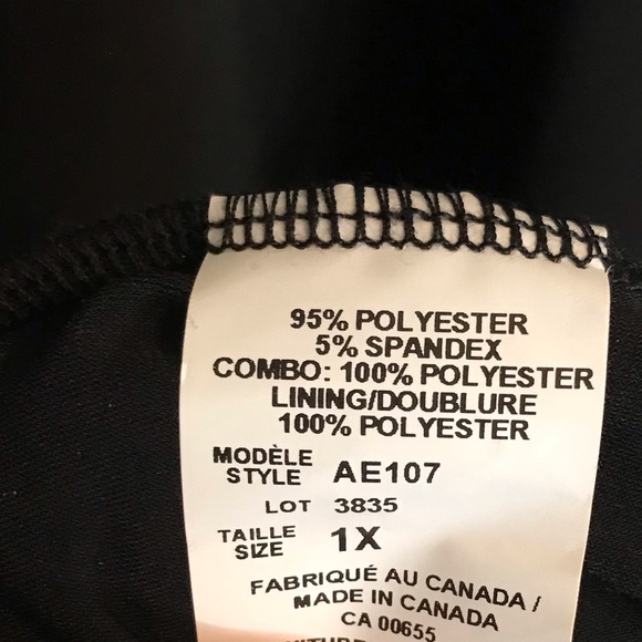 NWT New Noir Black Evening Dress Size 1X - Picture 4 of 8